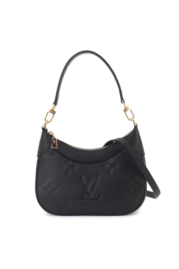 Pre-Owned Louis Vuitton Bagatelle NM Monogram Empreinte 2-way Shoulder Handbag Leather Black...