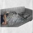 thumbnail image 6 of Antique Soft Flannel Fleece Blanket, Departing from Elba Vintage Engraved Illustration History of France Sails Vessels, Cozy Plush for Indoor and Outdoor Use, 50" x 60", Black Grey, by Ambesonne, 6 of 6