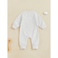 thumbnail image 4 of Suealasg Western Baby Boys Footie Jumpsuit Long Sleeve Round Neck Letter Print Full Length Jumpsuit 0 3 6 12 Months Infant Boys Fall Winter Clothes, 4 of 8