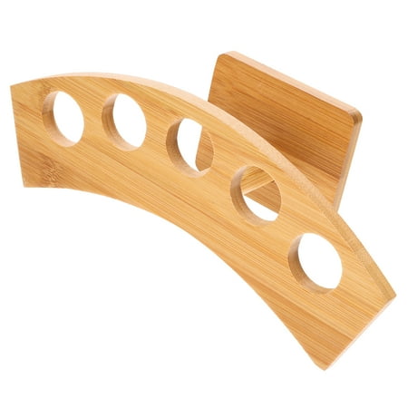 

Bamboo Wooden Hand Roll Holder Dessert Display Rack Stand for Food Ice Cream Cone Ornament Shelf Party Treat Holders Conical Sushi