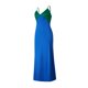 thumbnail image 3 of VISgogo Ladies Temperament Long Slip Dress, Summer Women Leisure Style Contraste de color Empalme Escote en V Sin mangas Beach Slim Falda VISgogo moda, 3 of 9