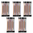 thumbnail image 1 of Eigraketly Cable de puente de 40 pines, 5 uds., 10cm a hembra, Cable de placa de pruebas multicolor multifuncional para laboratorio de experimentos Medidores de medidas dimensionales Eigraketly TO002891-00, 1 of 6