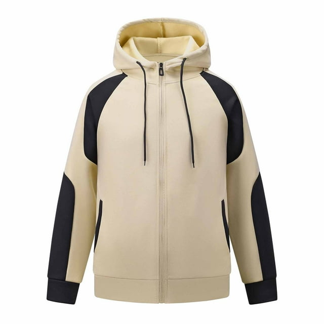 Birdeem Cardigan à Capuche Décontracté pour Hommes, Poche Zippée, Manches Longues Chaudes