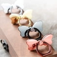 thumbnail image 5 of Anillo de dedo para iPhone, soporte para teléfono móvil con forma de mariposa, soporte metálico giratorio de 360° para smartphones, iPhone, Samsung, 5 of 5