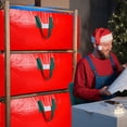 thumbnail image 5 of Bolsa de almacenamiento para árboles de Navidad KRYSTY, con capacidad para árboles de hasta 7,5 pies, color rojo, 5 of 5
