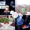thumbnail image 2 of RYLABLUE Merry Christmas Santa Claus Set of 6 Coaster for Drinks, Absorbent Ceramic Stone Coasters Cup Mat with Cork Base for Home Kitchen Room Coffee Table Bar Decor, 2 of 4