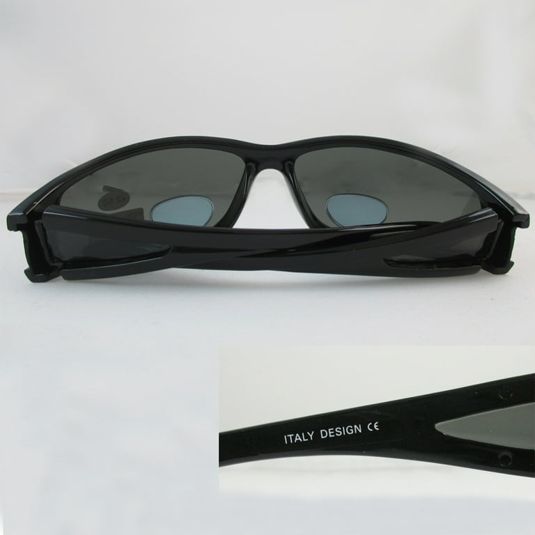Polarized Bifocal Sunglasses Mens Womens UV Fishing Reading Black Brown  +1.50