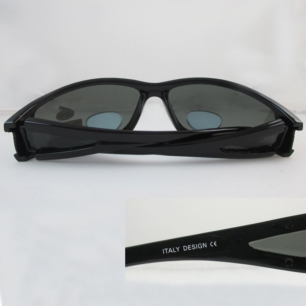 Polarized Bifocal Sunglasses Mens Womens UV Fishing Reading Black Brown +1.50 - image 3 of 6