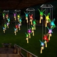 thumbnail image 7 of Solar Hummingbird Decorative Wind Chime Light with Bell, Best Gifts for Mom Grandma Women Wife Aunt Daughter Sister, Unique Mobile Wind Chime, Mothers Day Yard Decor, 7 of 7