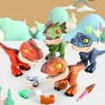 thumbnail image 3 of YAOMOBB Educational Dinosaur Toy Dinosaur Toy 5 in 1 Pencil Sharpener Stapler Eraser Ruler Stationery Set Realistic Shapes Assembly Kit, 3 of 7