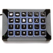 X-Keys XK-24 24-Keys USB Keypad, Red and Blue Backlighting