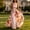 Pink, variant on Zehjuhan Women's Flowy Sleeveless Maxi Dress with Ruching Tie Waist & A-Line Silhouette – Floral Print for Party & Vacation Apricot,S