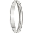thumbnail image 1 of Sterling Silver 3mm Half Round Milgrain Size 9 Band, 1 of 2