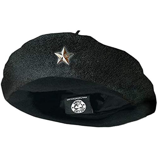Che Guevara Store Beret Black Original Beret, Silver Star (Small)