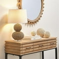 thumbnail image 4 of Maklaine Contemporary Hand-woven Rattan Table Lamp in Natural, 4 of 5