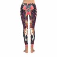 thumbnail image 4 of SUNENAT Indian Mandala Style Elephants Lovely Peacocks Women's Capri Leggings Stretchy Skinny Yoga Pants XS, 4 of 4