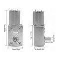 thumbnail image 4 of DC Gear Motor CW CCW Self Locking Speed Regulation Micro Turbine Worm Gear Reduction Motor 12V 200RPM, 4 of 4