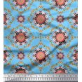 thumbnail image 1 of Soimoi Georgette Viscose Fabric Floral Mandala Print Fabric by Yard 42 Inch Wide, 1 of 3