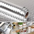 thumbnail image 6 of Clearance Self-Adhesive Aluminum Foil Drawer Liner, Oil & Heat Resistant Cabinet Sticker, Removable Waterproof Wallpaper for Kitchen Cupboards & Shelf Protect, 39.4 x 15.8 Inch, 6 of 6