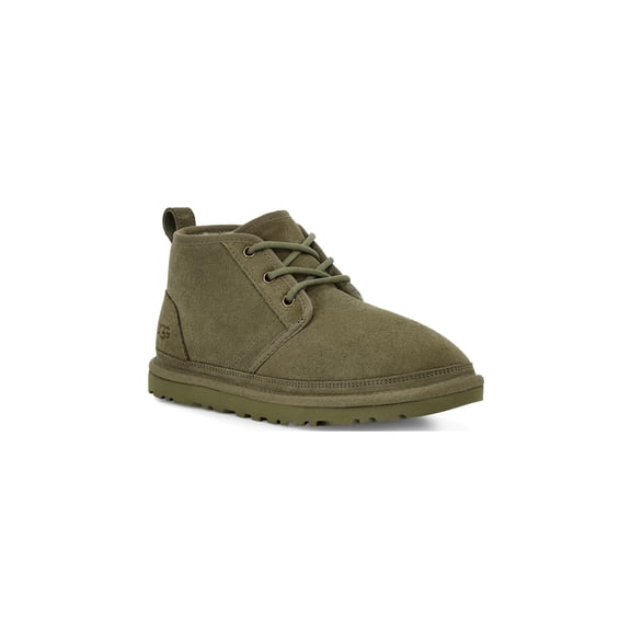 UGG Womens Green Pull Tab Comfort Neumel Round Toe Lace-Up Leather Chukka Boots 6