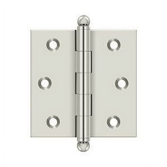 Deltana CH2525U14 2-1/2" x 2-1/2" Hinge; with Ball Tips; Bright Nickel Finish