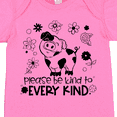 thumbnail image 4 of Inktastic Please Be Kind to Every Kind Cute Pig and Flowers Boys or Girls Baby Bodysuit, 4 of 5