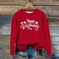 thumbnail image 4 of Posijego Girls Boys Valentine's Day Sweatshirts Long Sleeve Heart Graphic Tee Spring Pullover Sweatshirt for Kids 1-15 Years, 4 of 9
