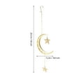 thumbnail image 2 of WRISTBIQUE Moon Star Ornaments Golden 1Pack 25.6x7.3x0.4In, 2 of 8