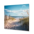 thumbnail image 2 of Designart "The Path Leading to the Beach IV" Nautical & Beach Metal Wall Art, 2 of 5