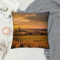 thumbnail image 2 of Orinice Sunset Graphic Decorative Cushion Throw Pillow Cover for Home Living Room Sofa Bedroom - Soft and Durable Autumn Style - 1PC 18x18in, 2 of 5