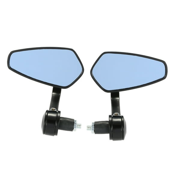 Parts Pair Of Motorcycle End Bar Rearview Mirror Universal 7/8" Handle Bar 360Swivel & Angle Adjustable Side View Mirrors
