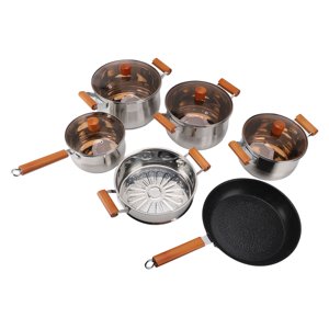 Kit cuisine, Kit cuisine Poignée en bois haute efficacité pour la préparation de bouillies à vapeur Soupe