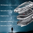 thumbnail image 3 of Zinc Alloy Key Fob Cover,Keychain,Full Protection Car Key Case for Cadillac Escalade ESV CT4 CT6 CT5 XTS XT4 XT5 Corvette C8 Smart Remote Keyless Keyshell Accessories,Silver Color,For Cadillac B, 3 of 7