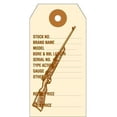 thumbnail image 2 of Gun and Rifle ID Tags. Preprinted in Brown Ink on Manila Stock, with Reinforced Eyelet. Each Tag is Pre-Strung. Tag Size: 3 3/4" x 1 7/8". FREE Shipping. TG95886RSQ. 5 Tags, 2 of 2