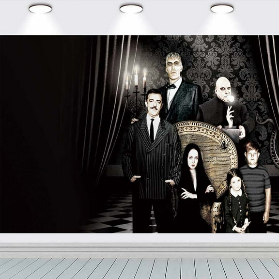 The Addams Family school Backdrop Background Banner Birthday Party Supplies Taspestry Wall Decor Poster Lover