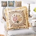 thumbnail image 7 of Steadline Ethnic Embroidery Throw Pillow,Lace Trim Square Cushion Cover,Bohemian Style Home Decor for Sofa and Bed,Machine Washable Decorative Pillow Case, 7 of 7