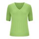 thumbnail image 3 of Camisas de Manga Larga Casual de las Mujeres Color Sólido Nuevo Cuello en V Tira Suelta Cepillada Camisa de Manga Corta, 3 of 6