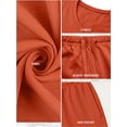 thumbnail image 4 of Cueply 2 Piece Sets for Women Summer Casual Vacation Outfits Cap Sleeve Wide Leg Long Pants Lounge Sets, 4 of 9