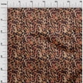 thumbnail image 2 of oneOone Viscose Chiffon Orange Fabric Animal Skin Craft Projects Decor Fabric Printed By The Yard 42 Inch Wide, 2 of 4