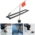 thumbnail image 4 of Tip Ups Style Râpe de Pêche sur Glace avec Embout de Râpe Orange Pliable Durable, 4 of 8