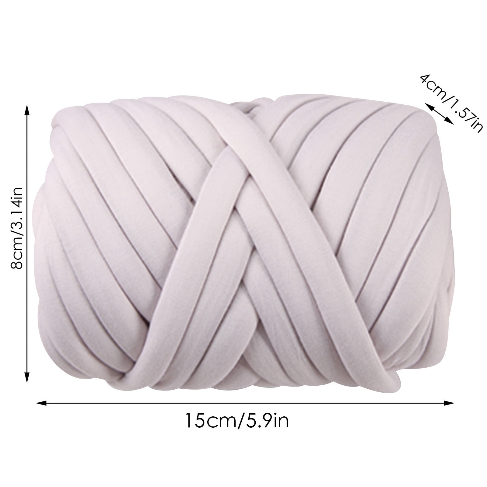 Thick Core Yarn for DIY Hand Weaving Versatile Fabric Strip Thread Ideal for Crochet Blankets Cushions Floor Mats and Crafting Projects