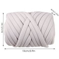 thumbnail image 3 of Chunky Yarn Bulky Tube Yarn, Chunky Yarn Giant Tubular Crochet Making Blanket, Hand Knitting Braided Knot Throw Washable Tube Bulky for Summer Hand DIY Bag Blanket Cushion Crocheting Projects, 3 of 7
