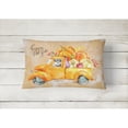 thumbnail image 2 of Carolines Treasures CK2627PW1216 Fall Harvest Schnauzer Canvas Fabric Decorative Pillow  12H x16W multicolor, 2 of 3