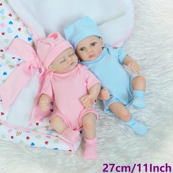 19"Lifelike Cute Boy Super Soft Silicone Reborn Baby Doll Kids Playmate Toy Gift 