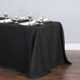 thumbnail image 2 of BalsaCircle 90" x 132" Polyester Rectangular Tablecloth - Black, 2 of 8