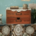 thumbnail image 5 of Luckyn Rustic Cotton Lace Tablecloth Lace Floral Table Cover Dustproof Table Doilies 4 Pcs, 5 of 5