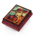 thumbnail image 1 of Handcrafted Ercolano Music Box Featuring Fortune Teller By Alex Levin - My Kind of Town - SWISS, 1 of 2
