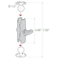 thumbnail image 4 of RAM MOUNT DOUBLE SOCKET ARM W/ 2/2.5" ROUND BASES 1.5" BALL, 4 of 4