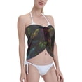 thumbnail image 4 of Kll Butterfly Print Women'S Sarong Coverups Short Bathing Suit Wrap Skirt Beach Wrap Swimsuit Cover Ups, 4 of 7