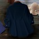 thumbnail image 5 of Camisa Informal de Moda para Mujer, con Botones, Cuello , Blusas Holgadas y Regulares, Blusas de Otoño Azul XXL, 5 of 7